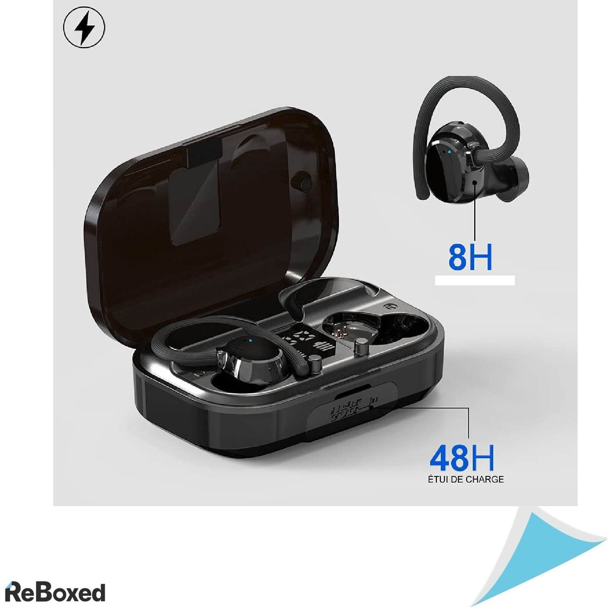 Judneer Casti Bluetooth 5.0 Sport IPX7 si Carcasa de Incarcare