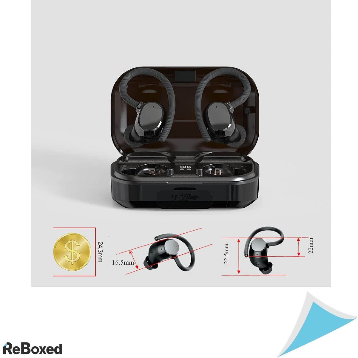 Judneer Casti Bluetooth 5.0 Sport IPX7 si Carcasa de Incarcare