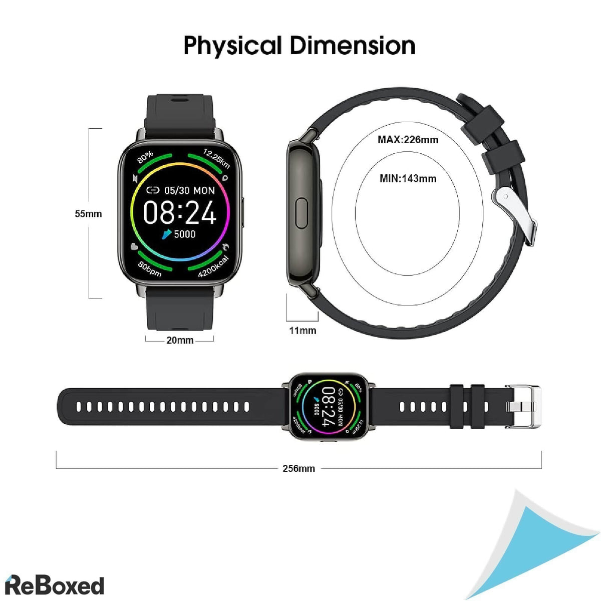 Judneer Ceas Smart Full Touch 1.69 IP67 Rezistent la Apa