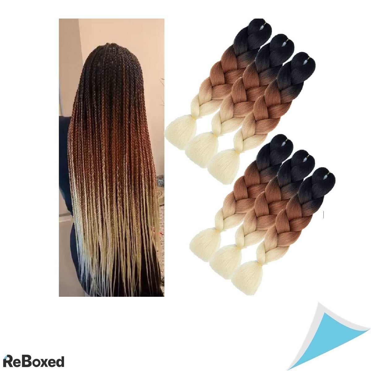 Jumbo Extensii Par Impletit 60cm Sintetic Rezistent la Caldura