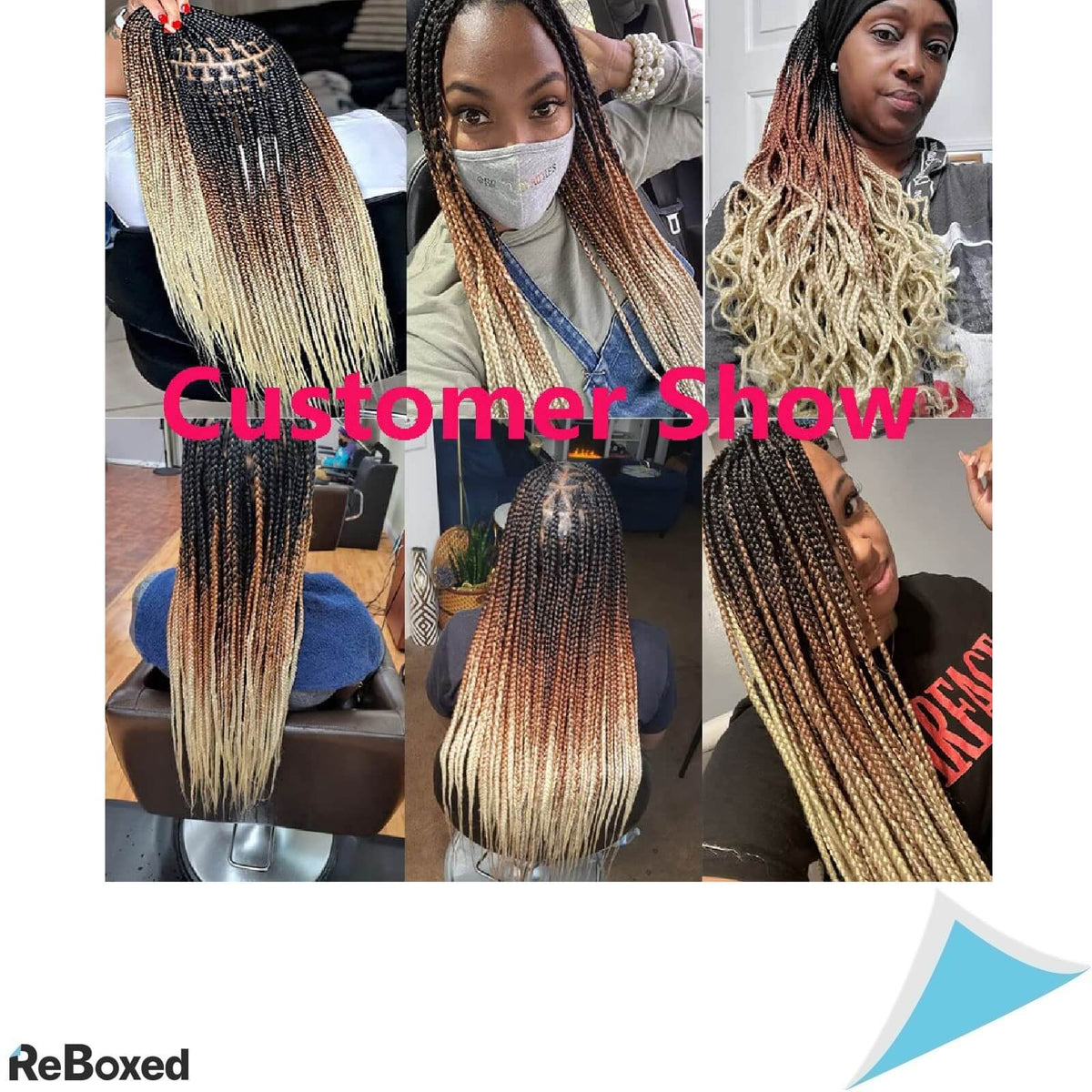 Jumbo Extensii Par Impletit 60cm Sintetic Rezistent la Caldura