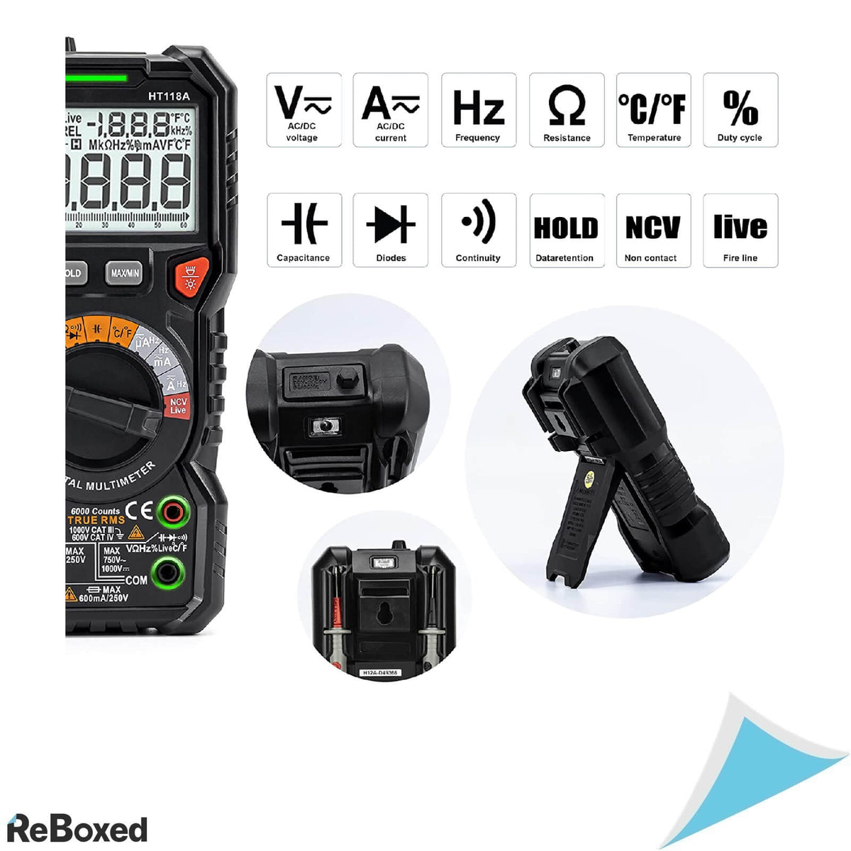 TRMS6000 Multimetru HT118A Digital Auto-Range si Scalare
