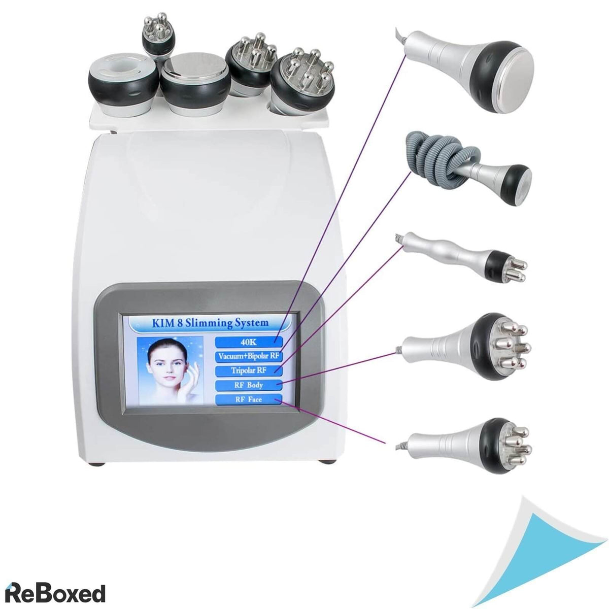 KIM 8 Aparat Cosmetic 5in1 40KHz Cavitatie in vid, Tripolar, Vacuum RF