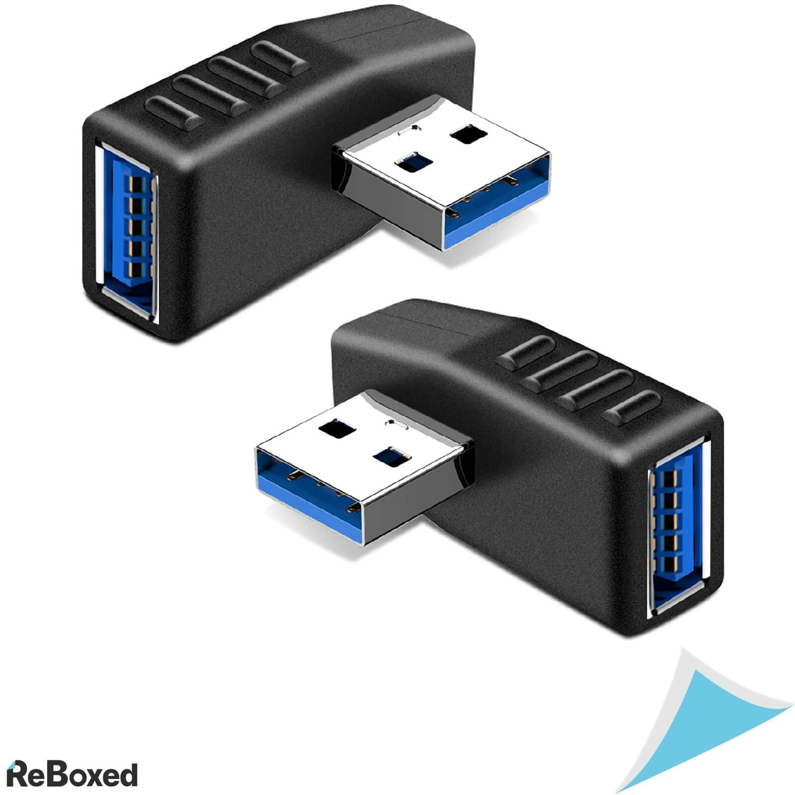 Kimilar Set 2 Adaptoare USB 3.0 M to F Unghi 90 270 grade