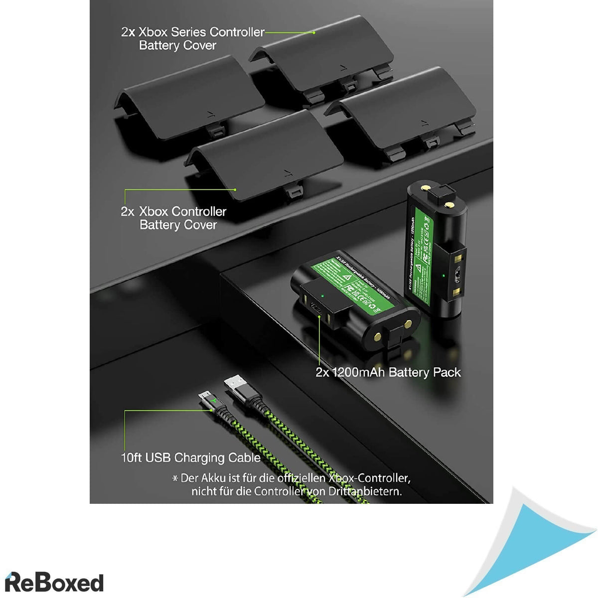 Set 2 Acumulatori Reincarcabili Controller Xbox X S One Cablu de 3m