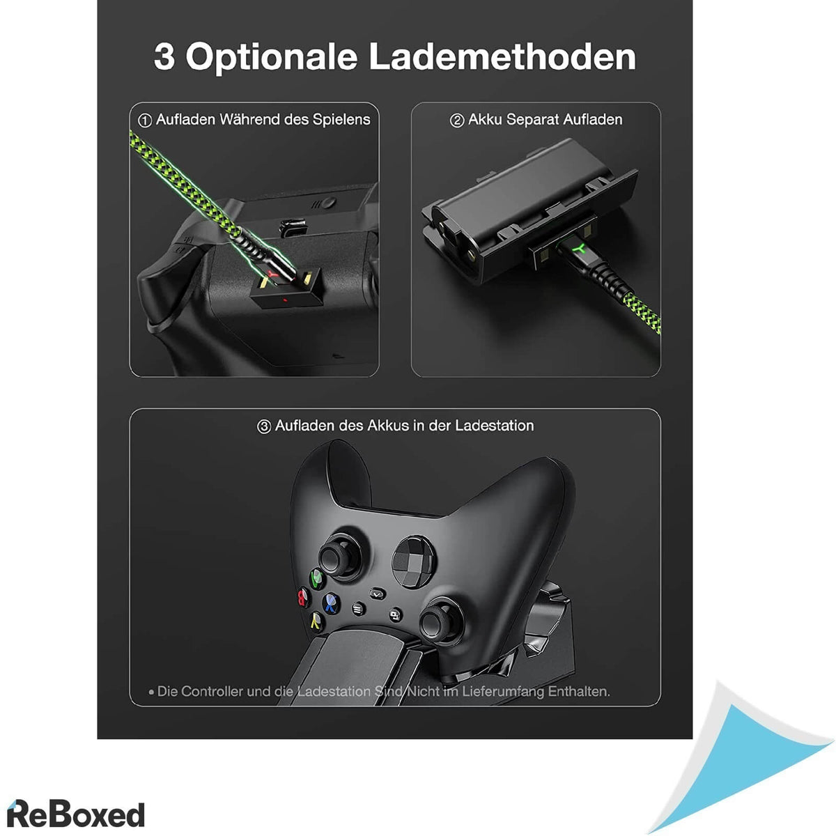 Set 2 Acumulatori Reincarcabili Controller Xbox X S One Cablu de 3m