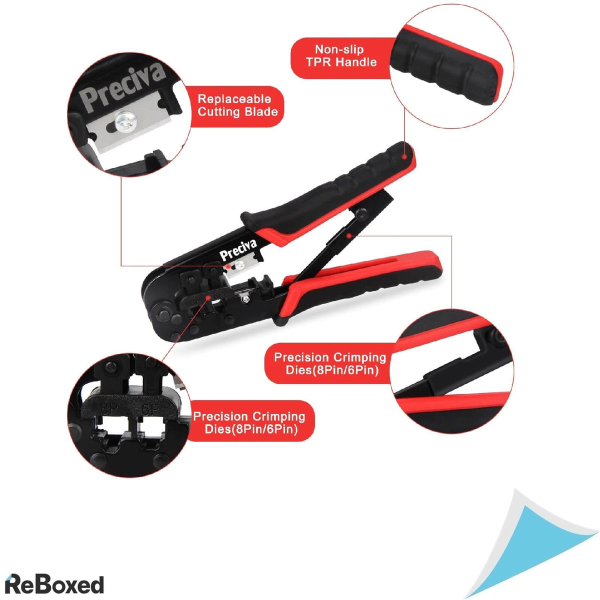 Preciva Set 97in1 Scule Retea Tester RJ45 RJ11 RJ12 CAT5e