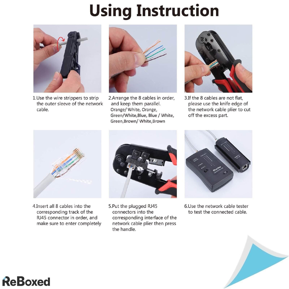 Preciva Set 97in1 Scule Retea Tester RJ45 RJ11 RJ12 CAT5e
