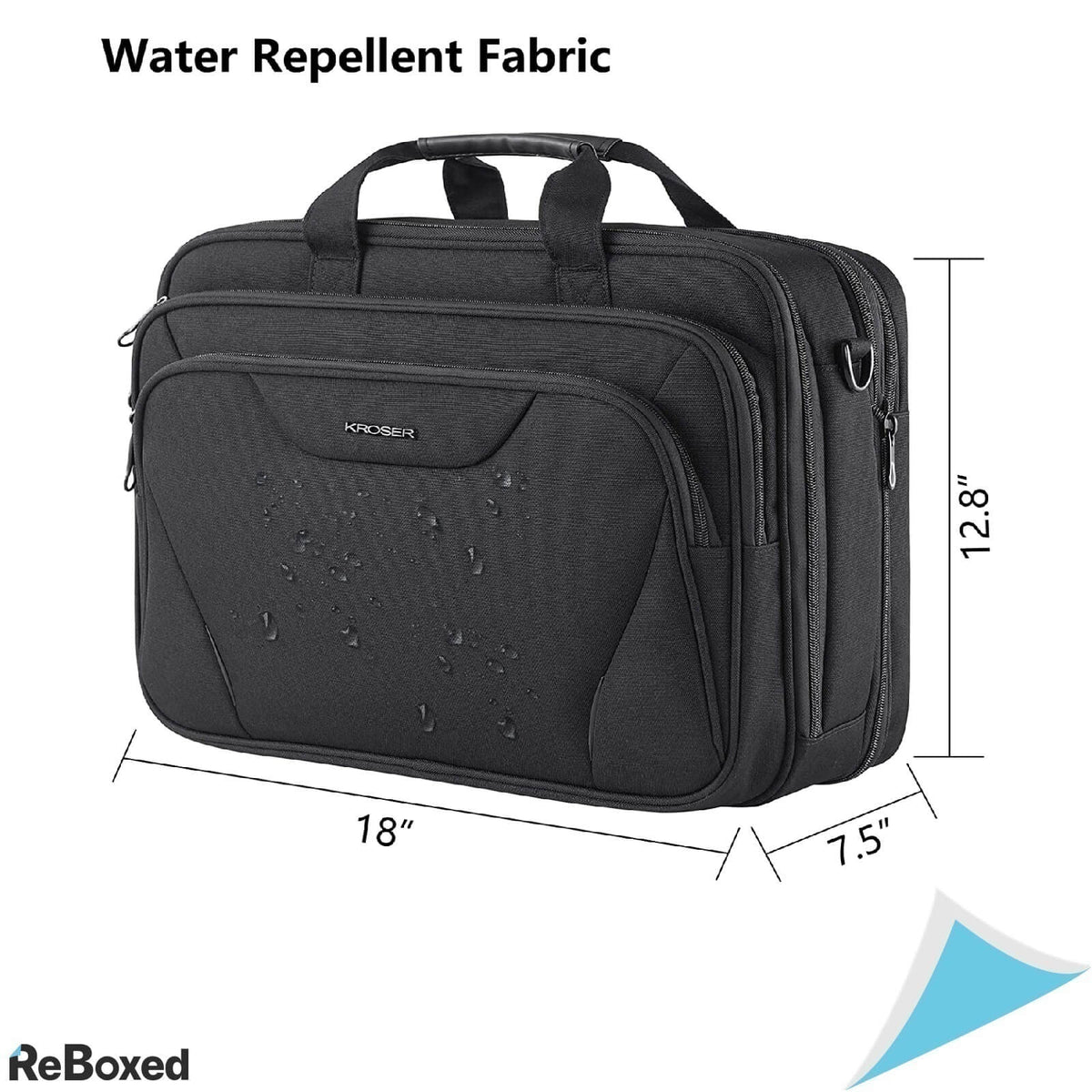 Kroser Geanta Premium Laptop 17.3 Buzunare Anti-RFID Hidrofuga