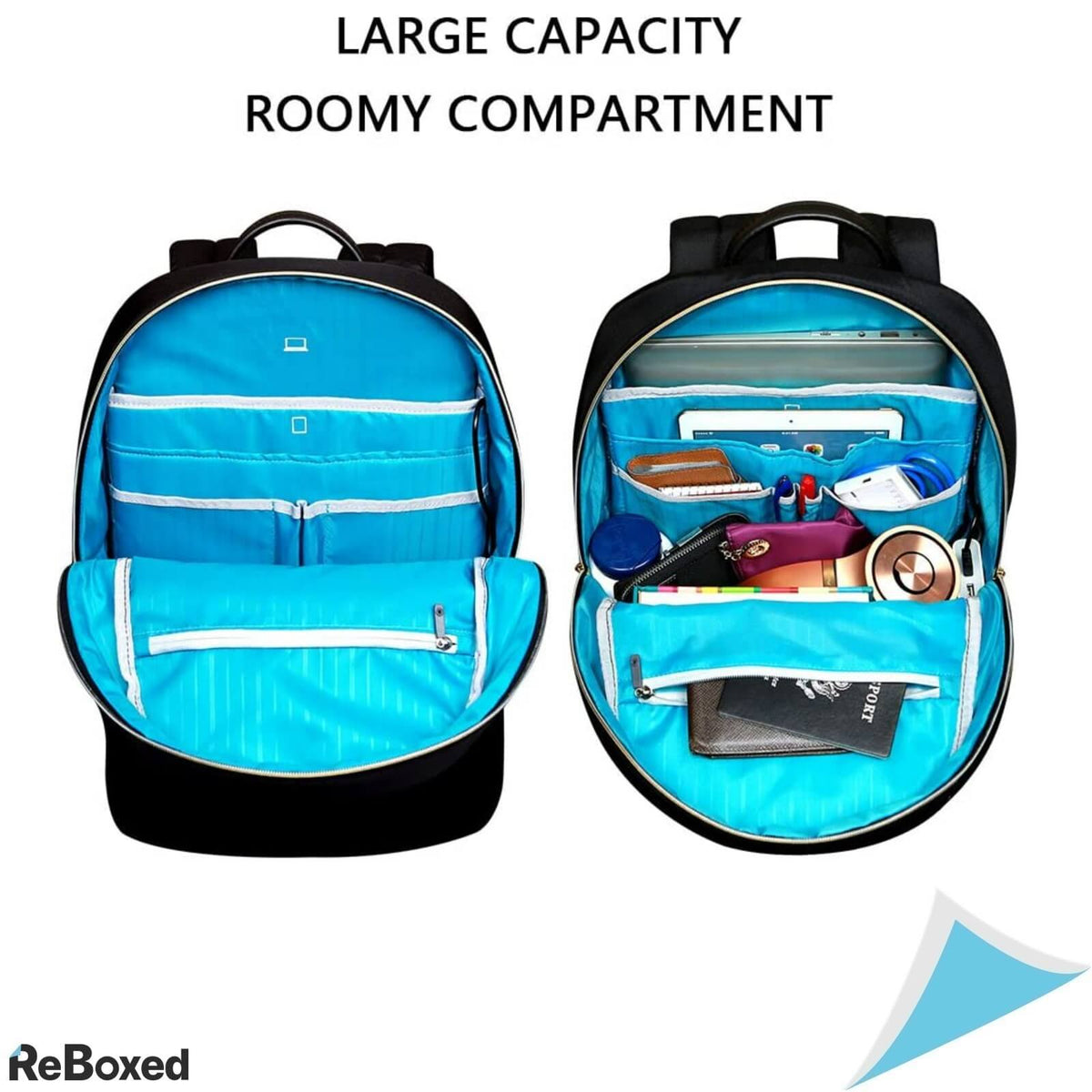 Kroser Rucsac Impermeabil Laptop 15.6 cu Port USB Incarcare Negru