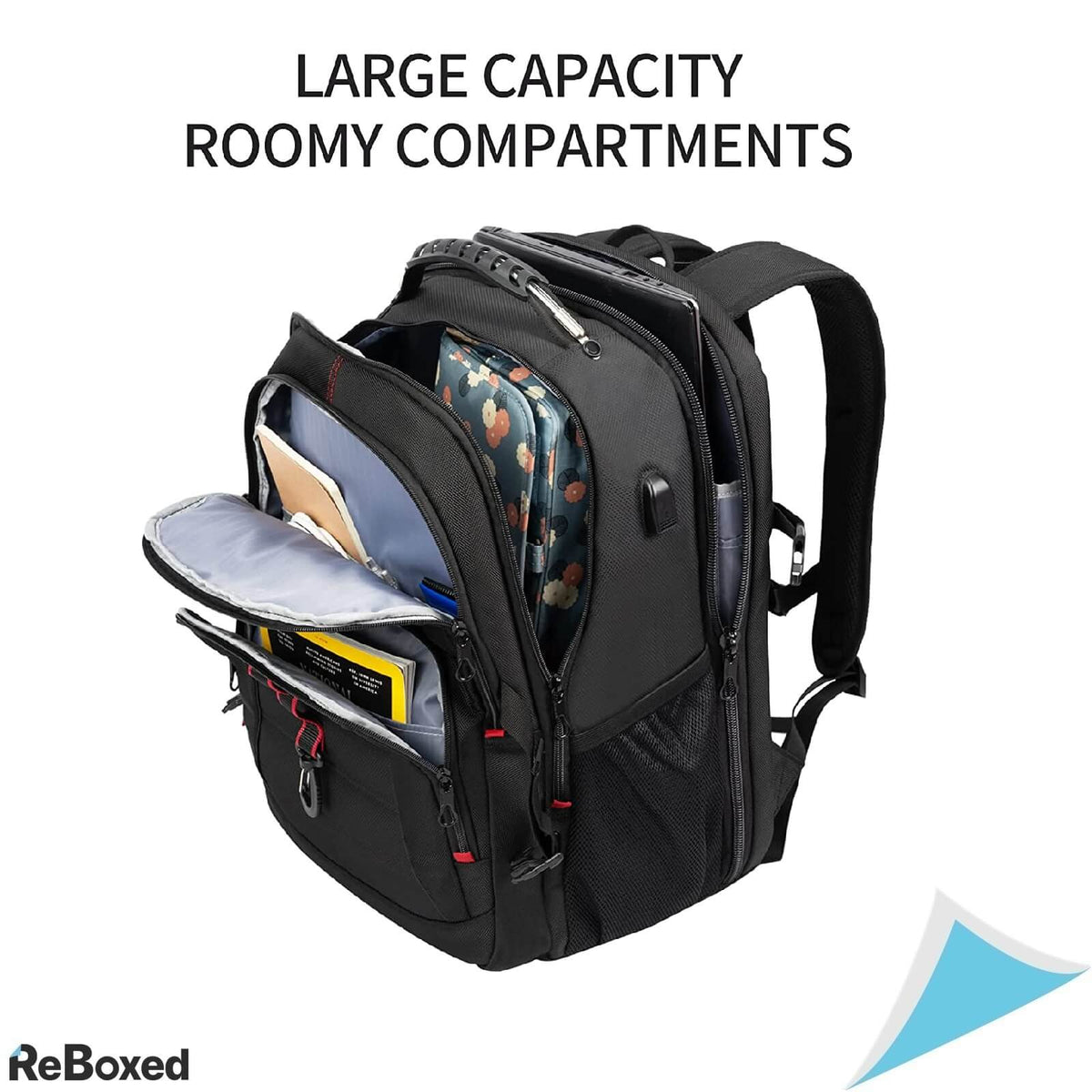 Kroser Rucsac Impermeabil Laptop 18.4 cu Port USB Incarcare RFID XXL