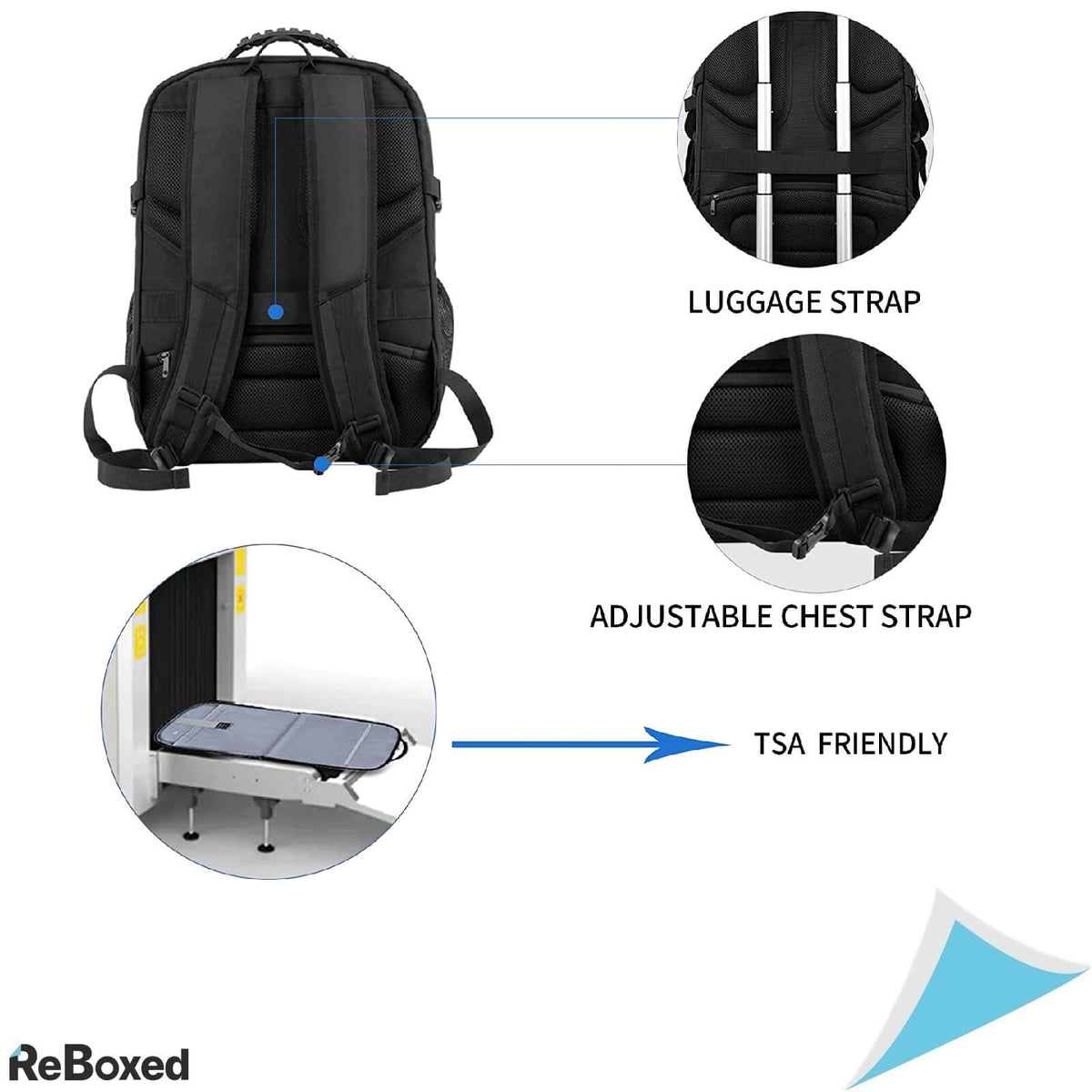 Kroser Rucsac Impermeabil Laptop 18.4 cu Port USB Incarcare RFID XXL