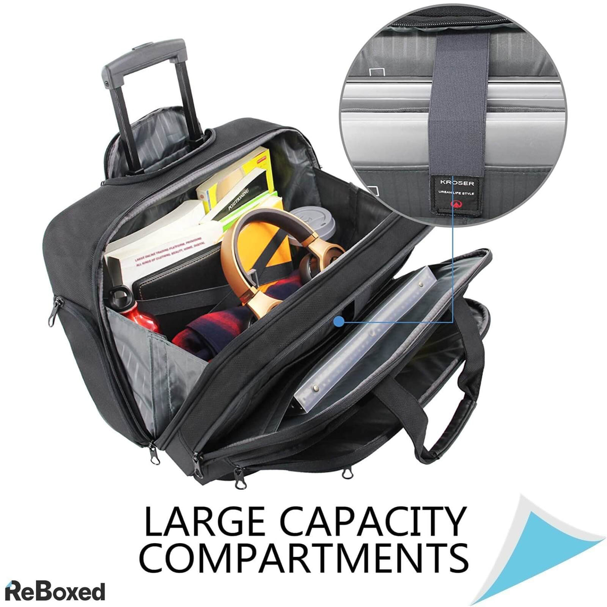 Kroser Troler Business Laptop 17.3 inch cu Buzunare RFID