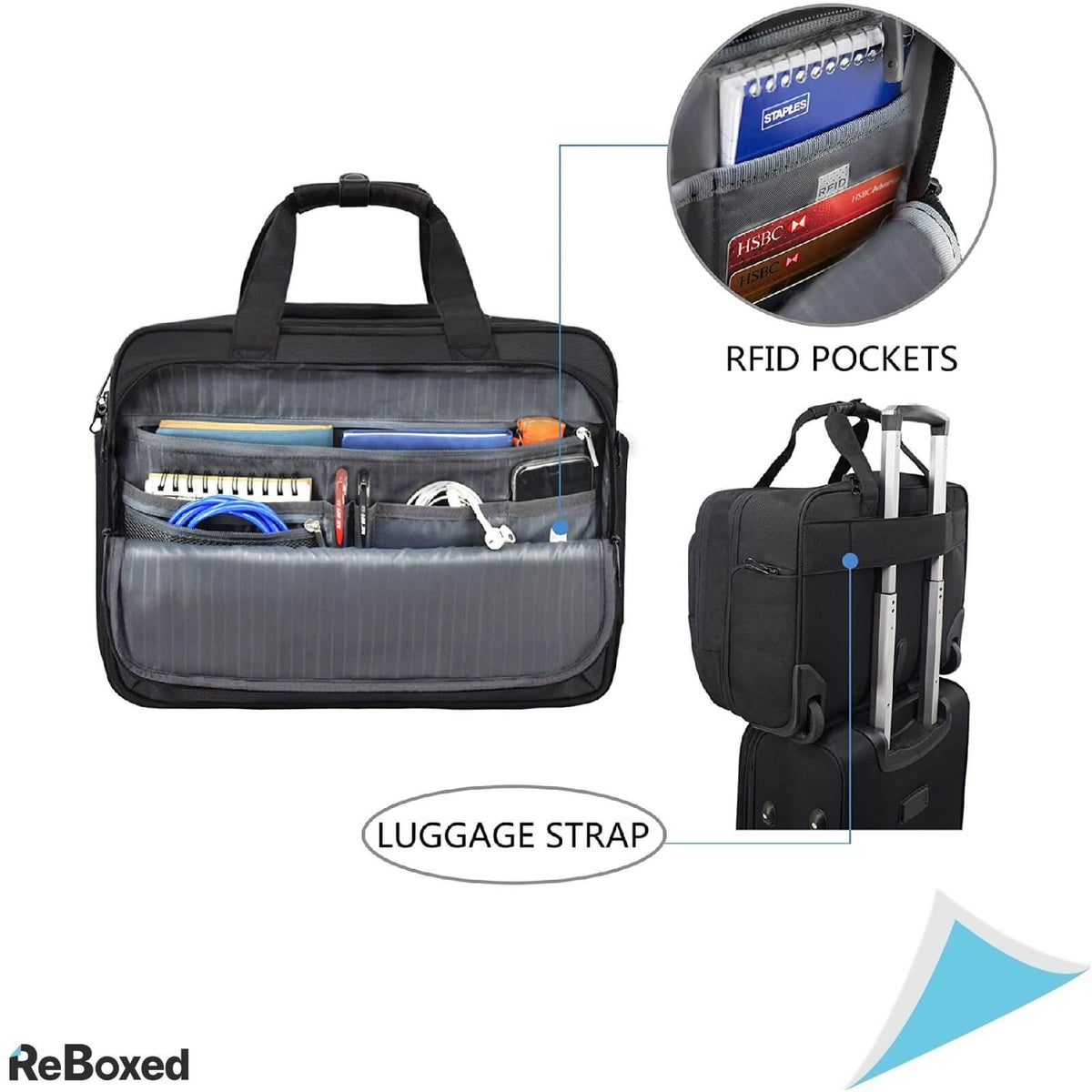 Kroser Troler Business Laptop 17.3 inch cu Buzunare RFID