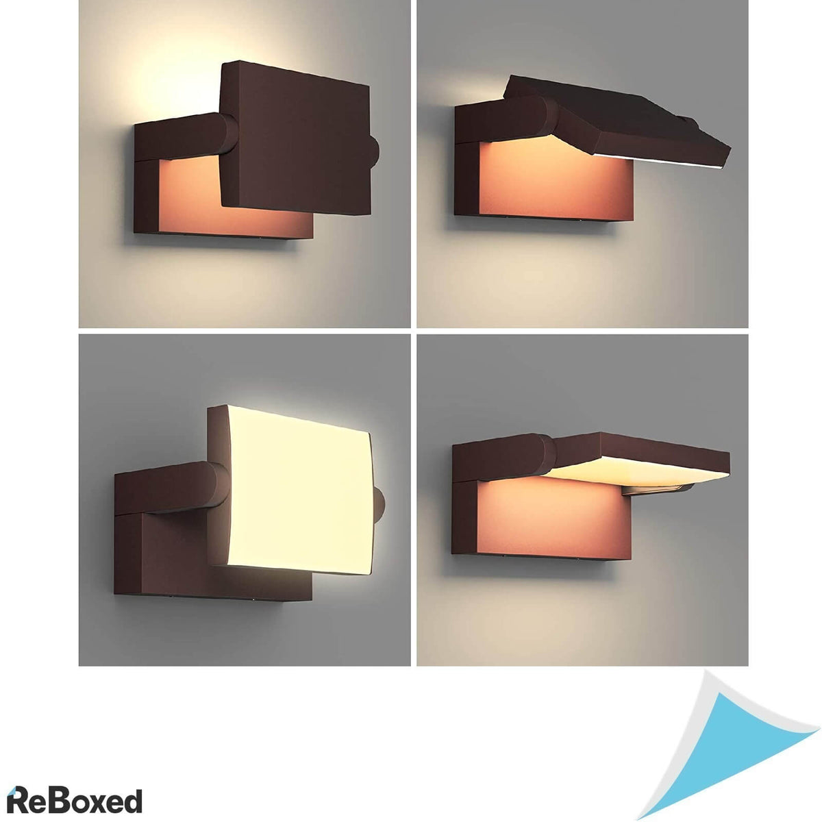 Klighten Lampa LED 24W Perete Reglabila IP65 21x10x16cm Bronze