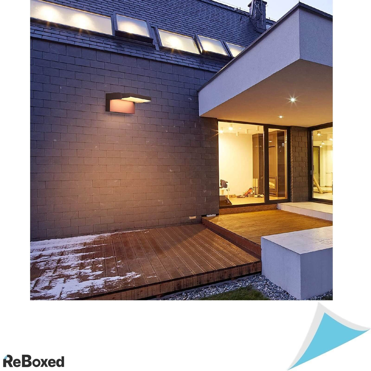 Klighten Lampa LED 24W Perete Reglabila IP65 21x10x16cm Bronze