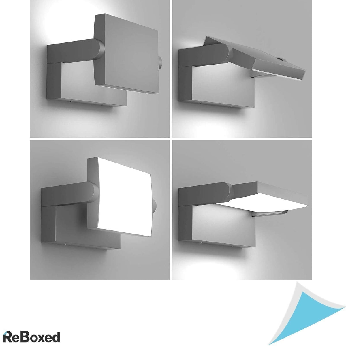 Klighten Lampa LED 24W Perete Reglabila IP65 21x10x16cm Gri Inchis