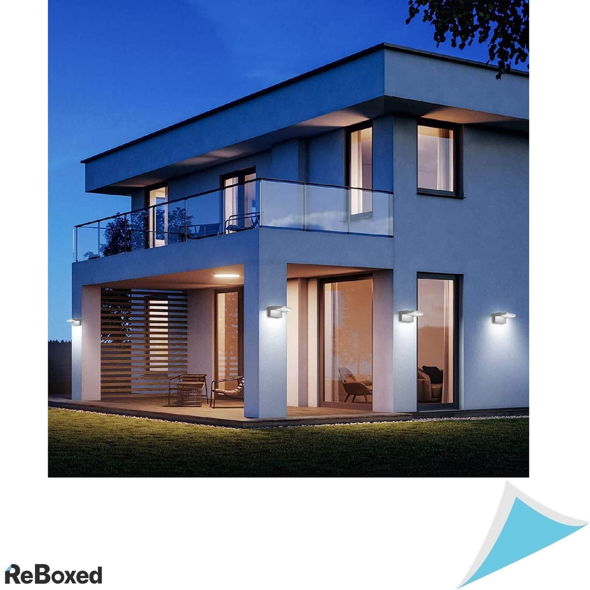 Klighten Lampa LED 24W Perete Reglabila IP65 21x10x16cm Gri Inchis