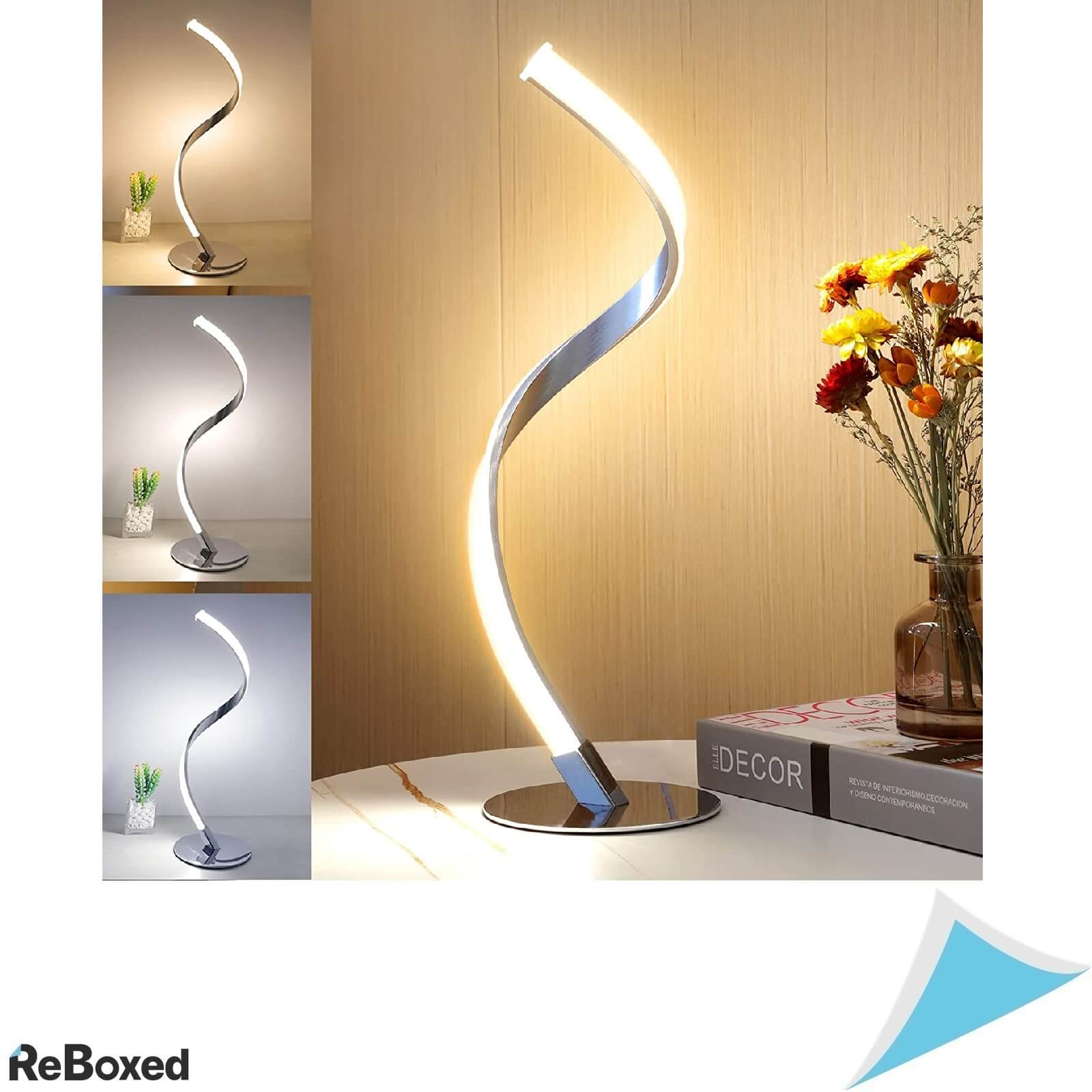 Lampa LED Spirala Aluminiu Control Touch Dimabila 3000k-5000k