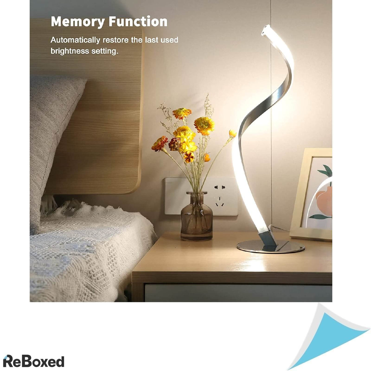 Lampa LED Spirala Aluminiu Control Touch Dimabila 3000k-5000k