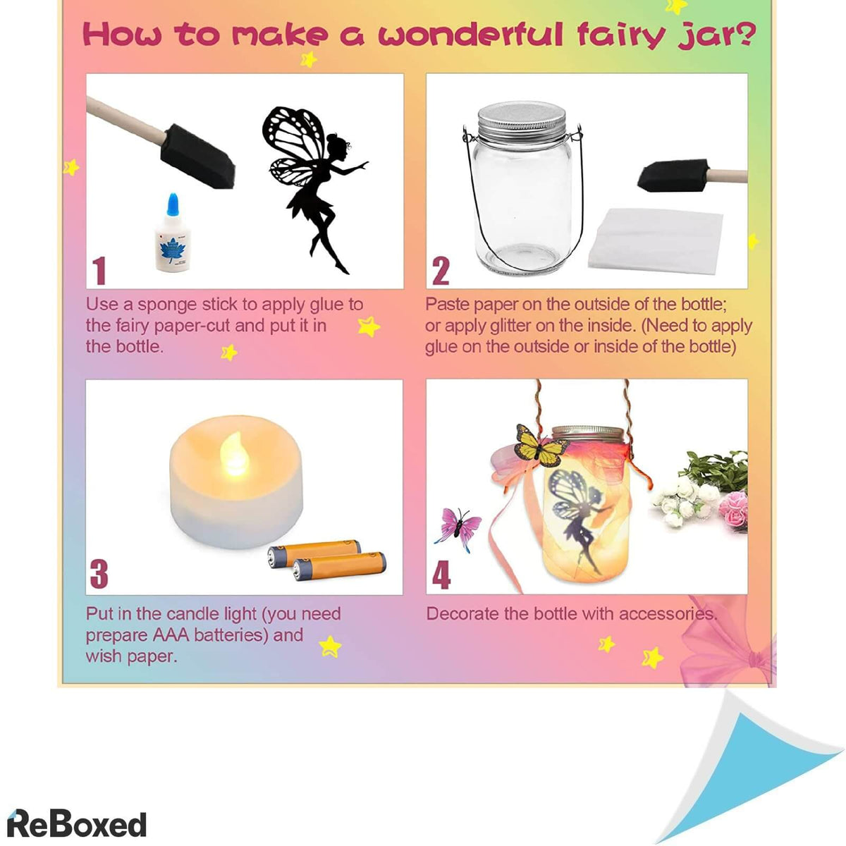 Set Artizanat Craft 2 Lanterne LED Creative Zane Telecomanda