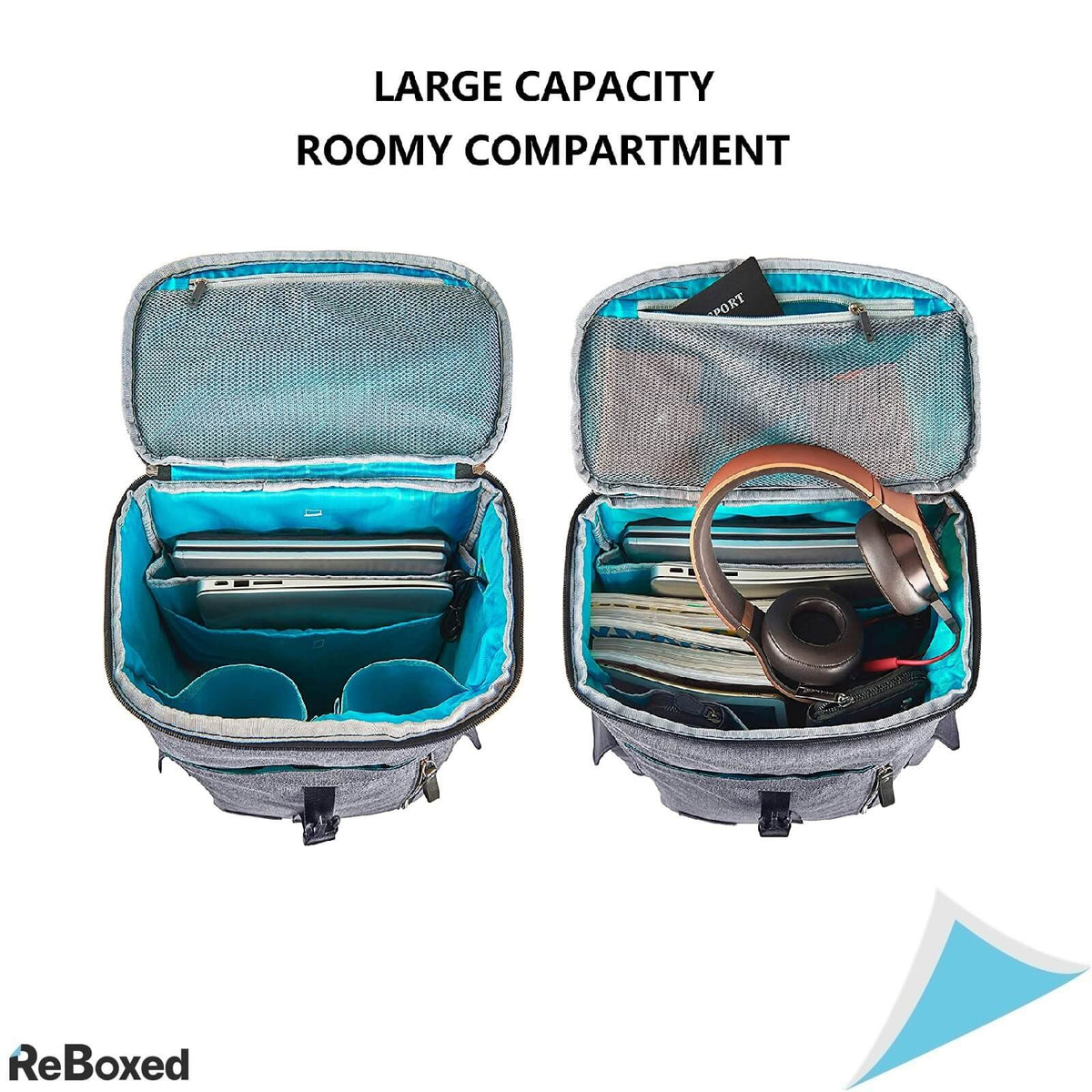 Kroser Rucsac Impermeabil Laptop 17.3 cu Port USB Incarcare Gri