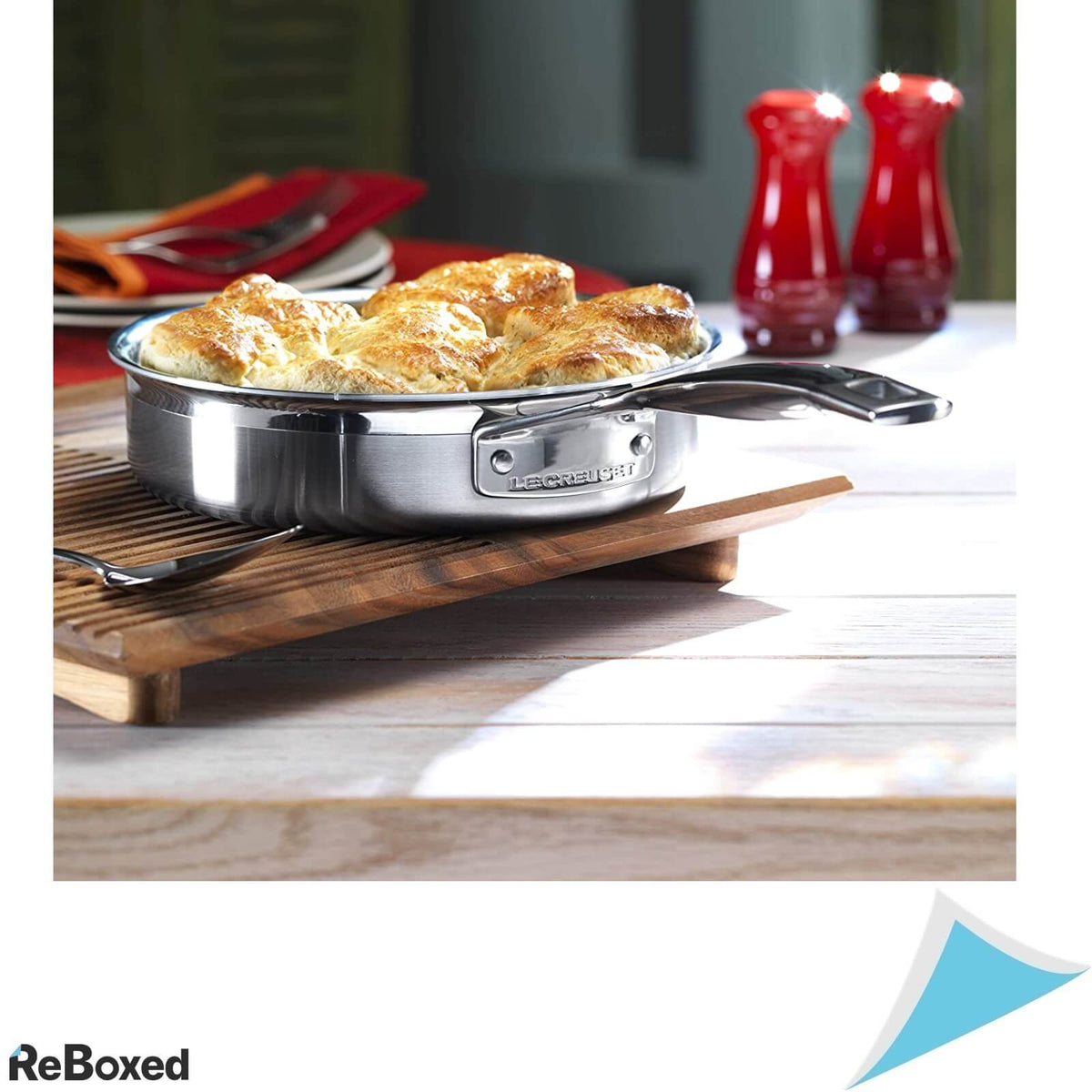 Le Creuset 3 Ply Tigaie Otel cu Capac 3 Litri