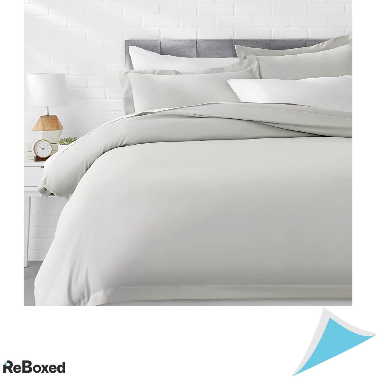 Set Lenjerie Pat Husa Pilota 264x224 si 2 Fete Perna 51x91 Gri Deschis