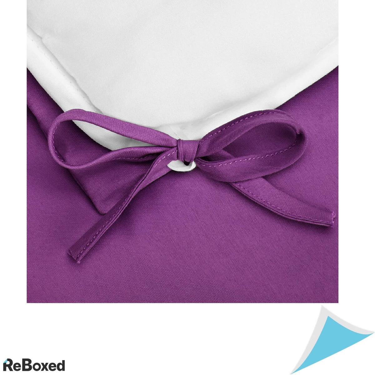 Set Lenjerie Pat Plic Pilota 220x220 si 2 Fete Perna 51x66 Purple