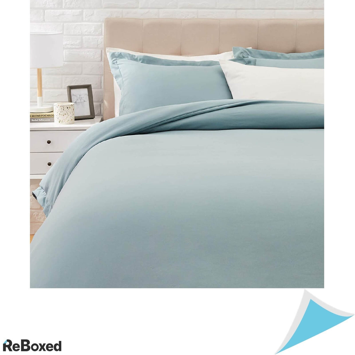 Set Lenjerie Pat Plic Pilota 260x200 si 2 Fete Perna 50x90 Blue Spa