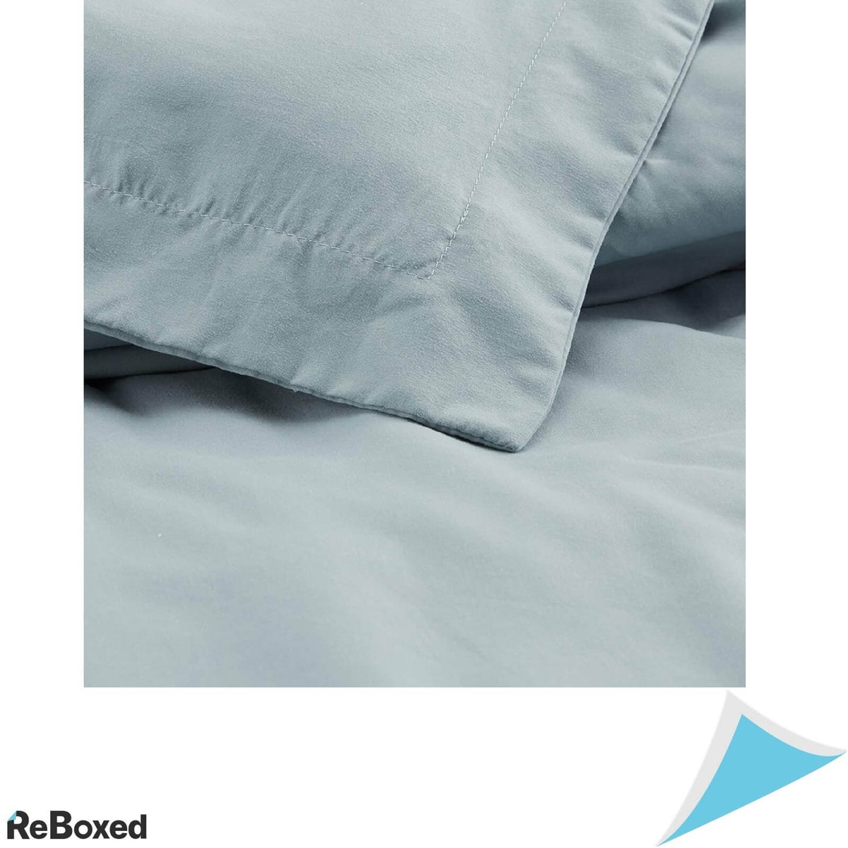 Set Lenjerie Pat Plic Pilota 260x200 si 2 Fete Perna 50x90 Blue Spa