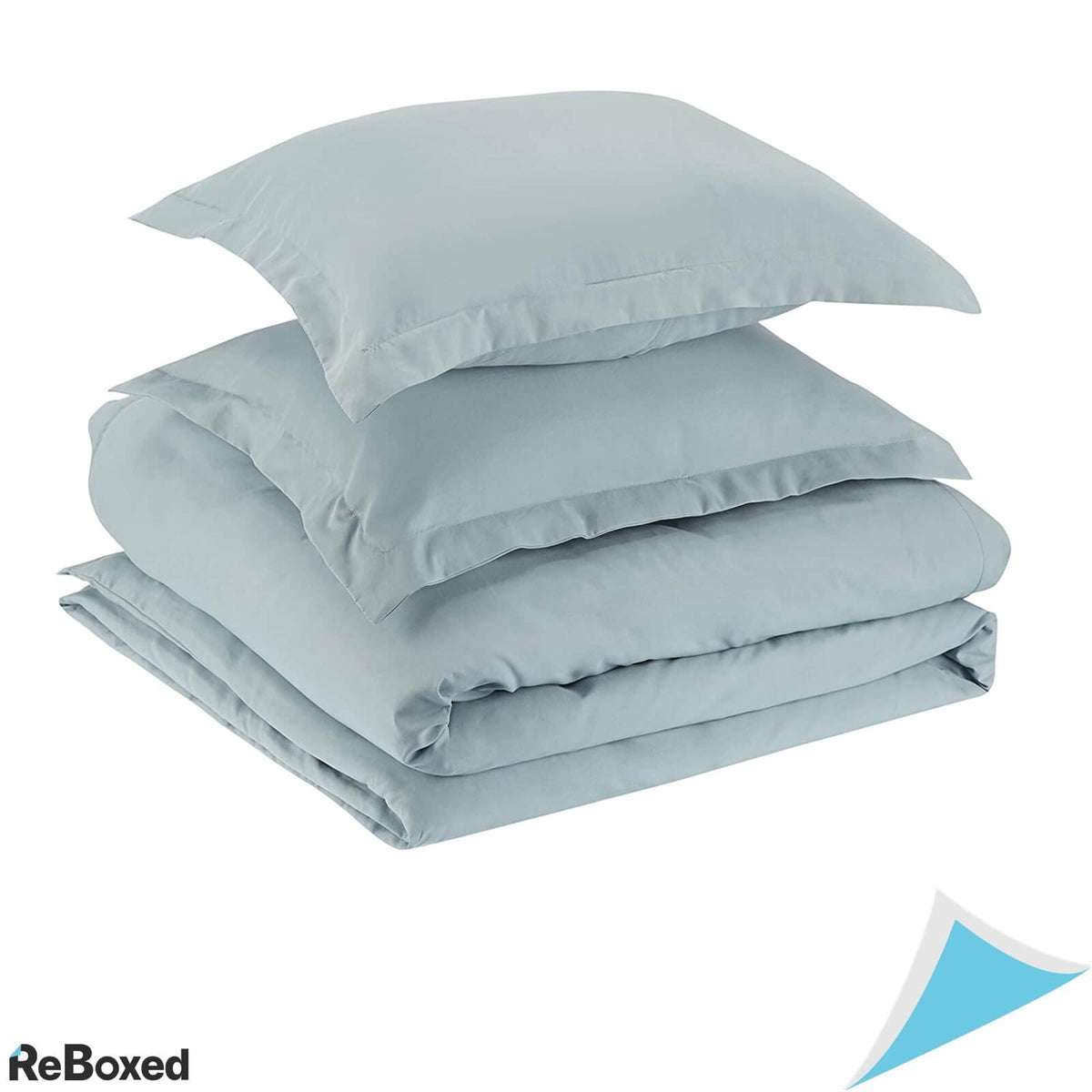 Set Lenjerie Pat Plic Pilota 260x200 si 2 Fete Perna 50x90 Blue Spa