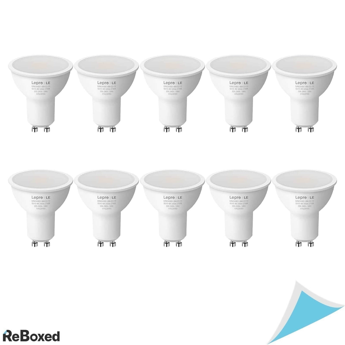 LePro Set 10 x GU10 LED 2700K 4W 345lm 15.000 ore