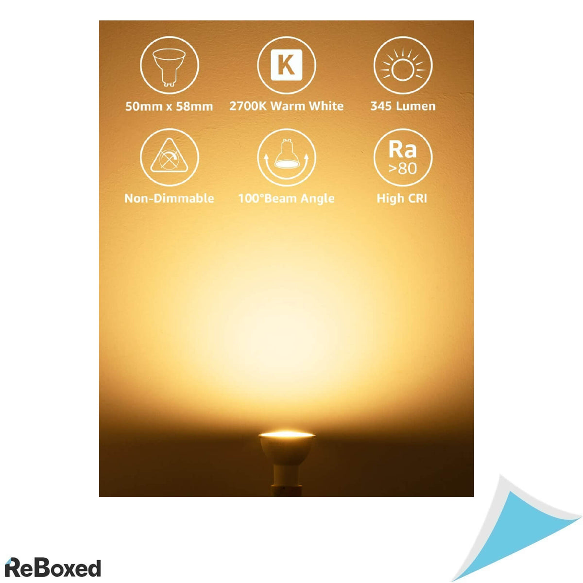 LePro Set 10 x GU10 LED 2700K 4W 345lm 15.000 ore