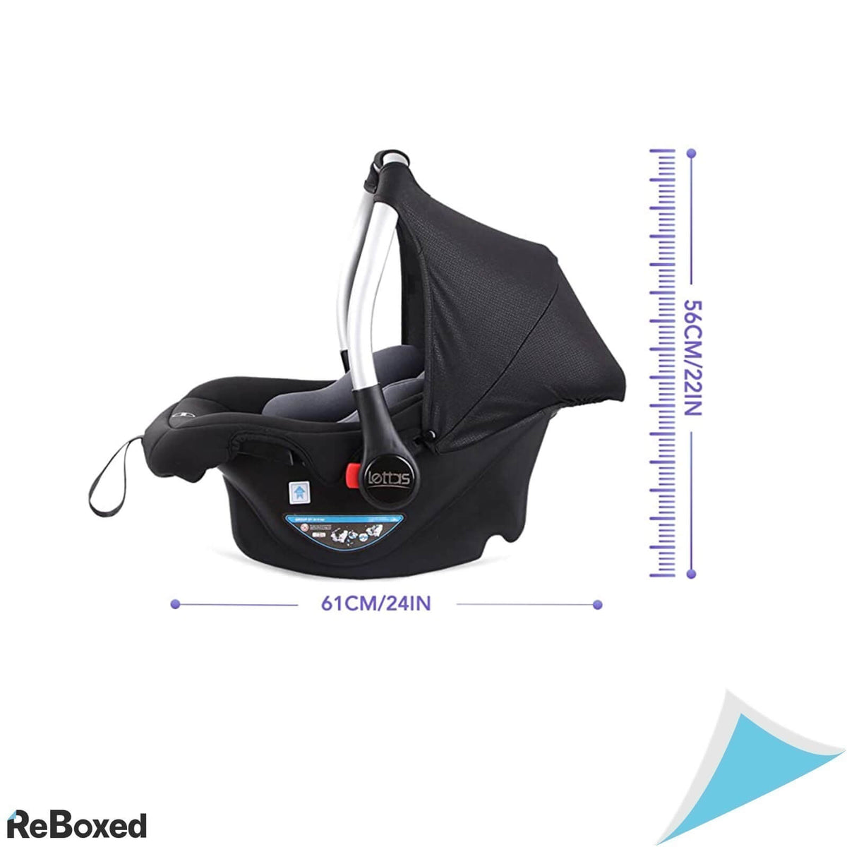 Lettas Scaun Auto Unisex 13Kg 12 luni ECE R44/04 Rosu