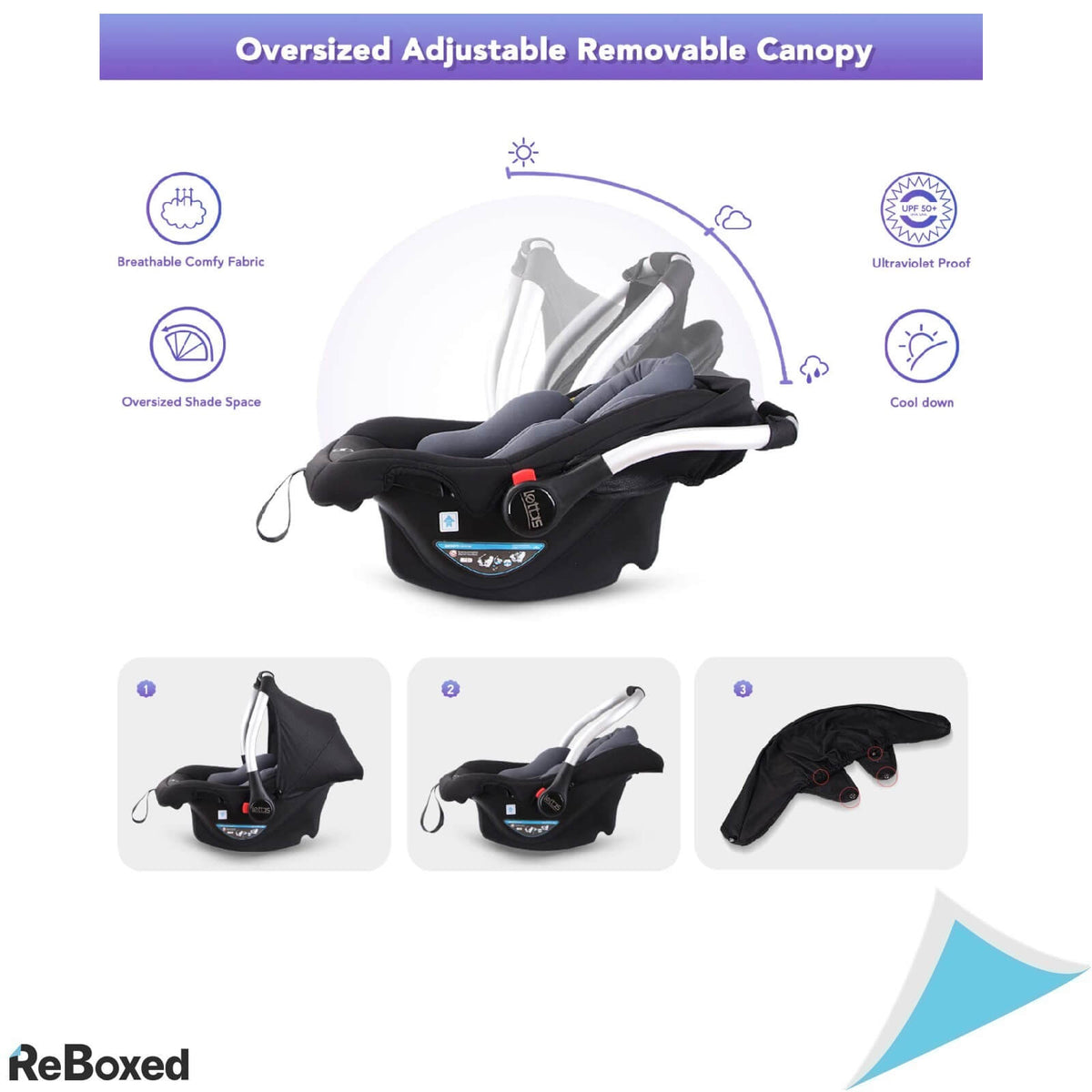 Lettas Scaun Auto Unisex 15Kg 12 luni ECE R44/04 Gri