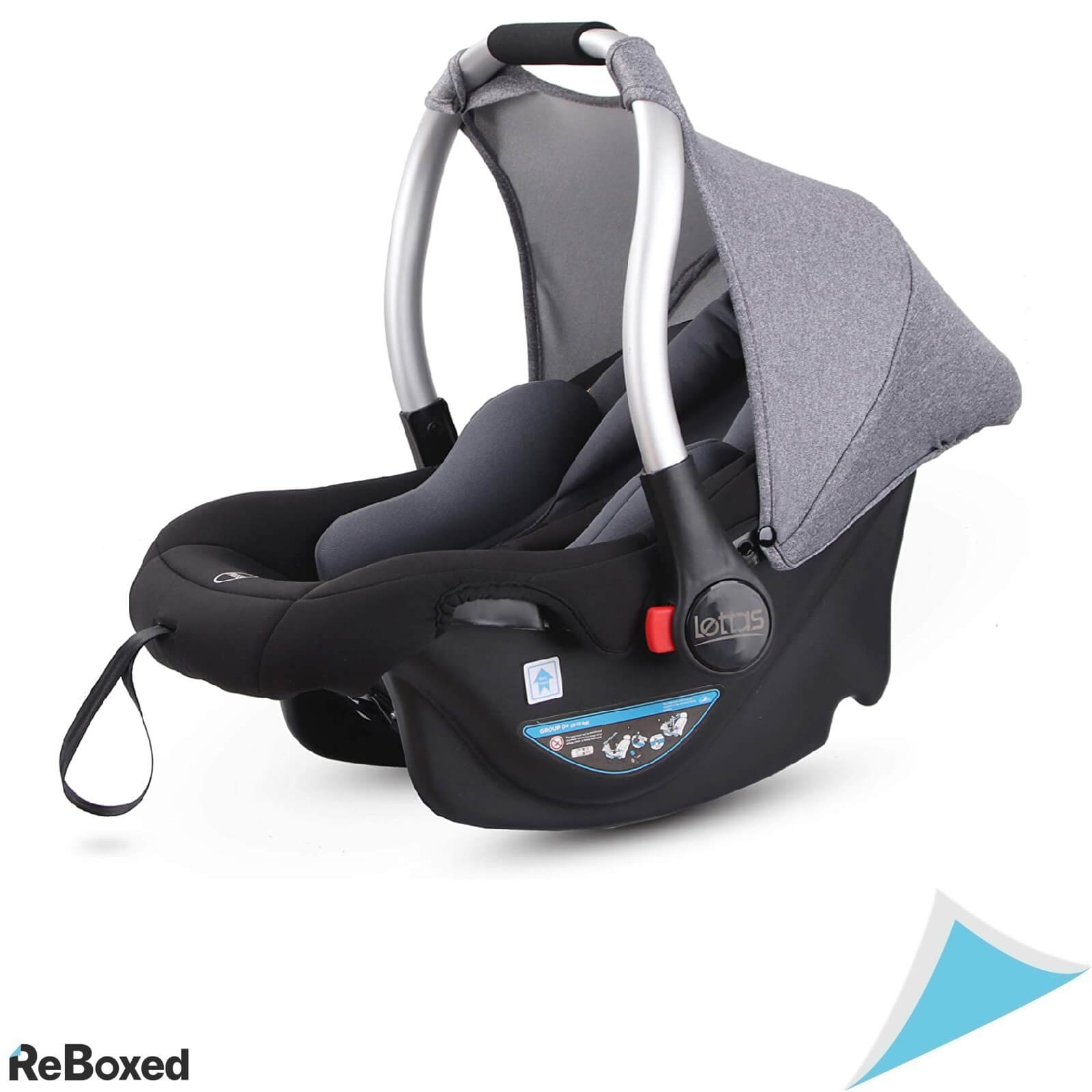 Lettas Scaun Auto Unisex 15Kg 12 luni ECE R44/04 Gri