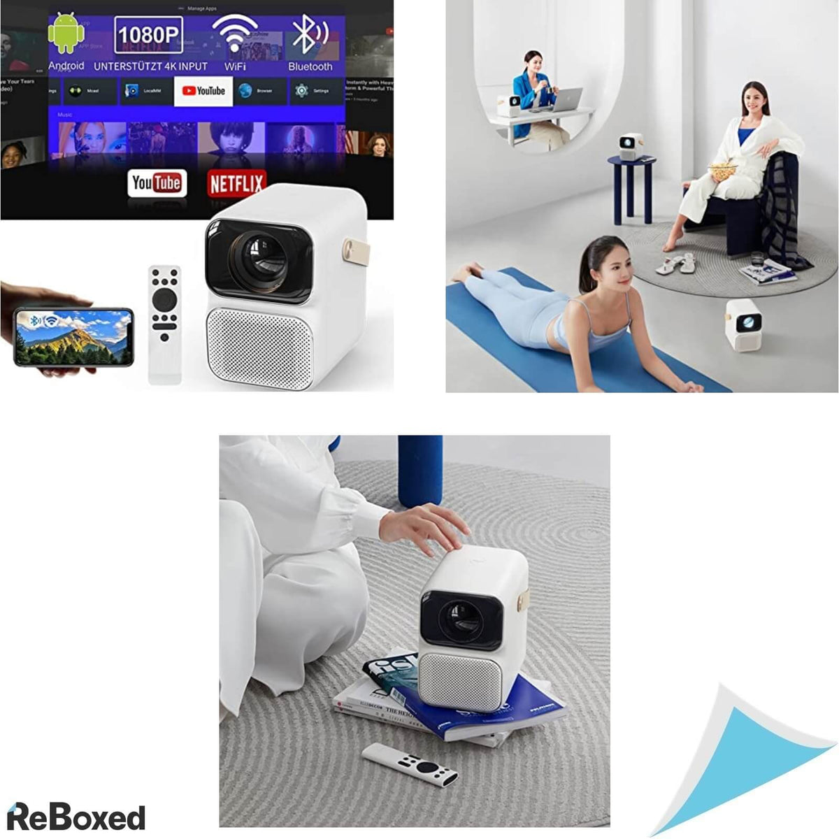 Wanbo Videoproiector LED 550 Ansi FullHD HDR10 Android 9