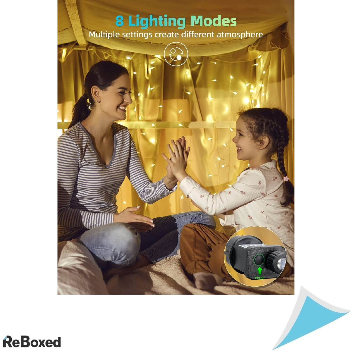 LIGHTNUM Lumini Exterior 300 LED-uri Alb Cald cablu 30m IP44