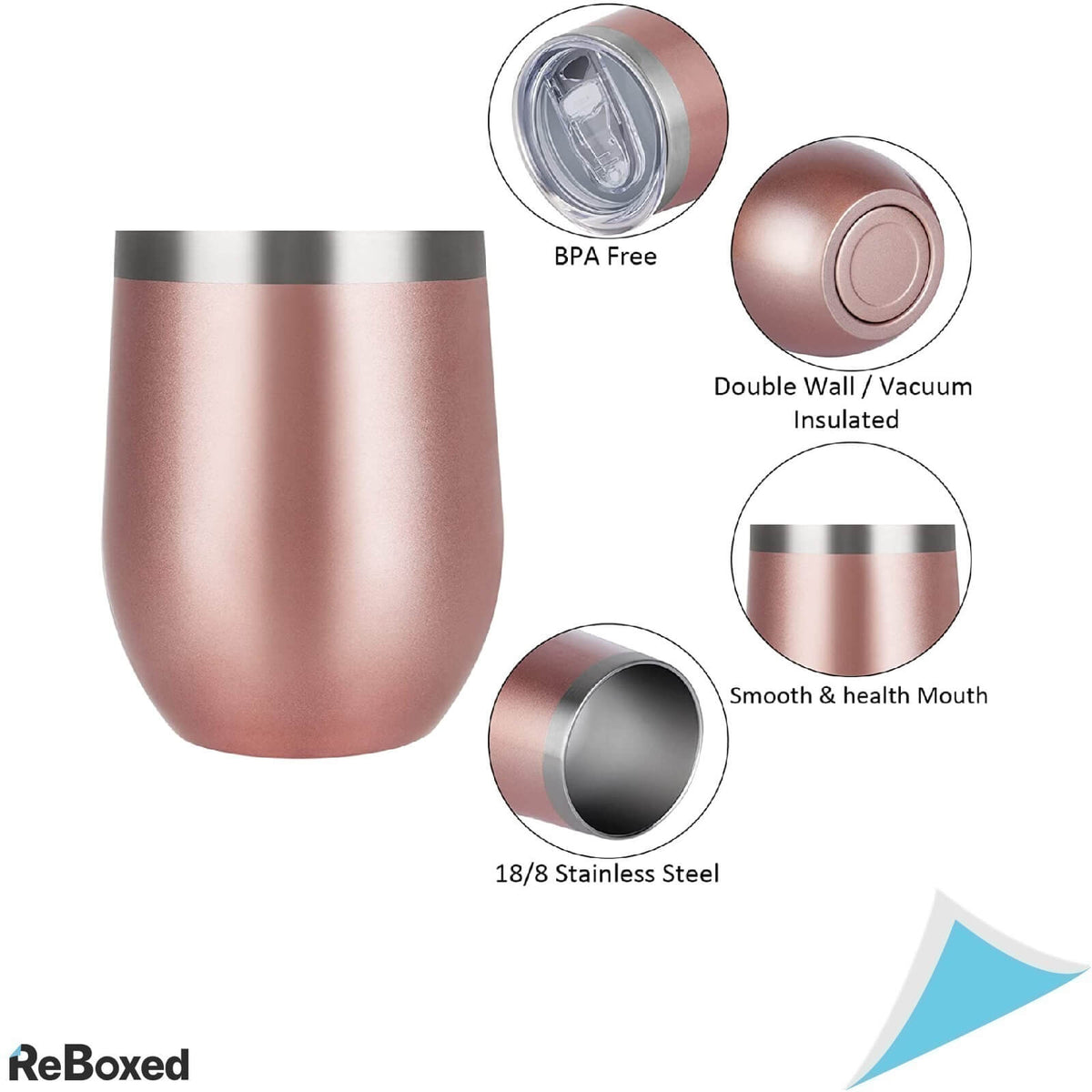 Livole Set 2 Cani 120ml Termoizolante Perete Otel Dublu Vacuum