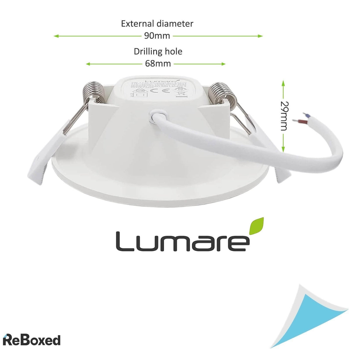 Lumare Set 6 Corpuri Led Slim pentru Tavan 200lm 4W 230V Alb