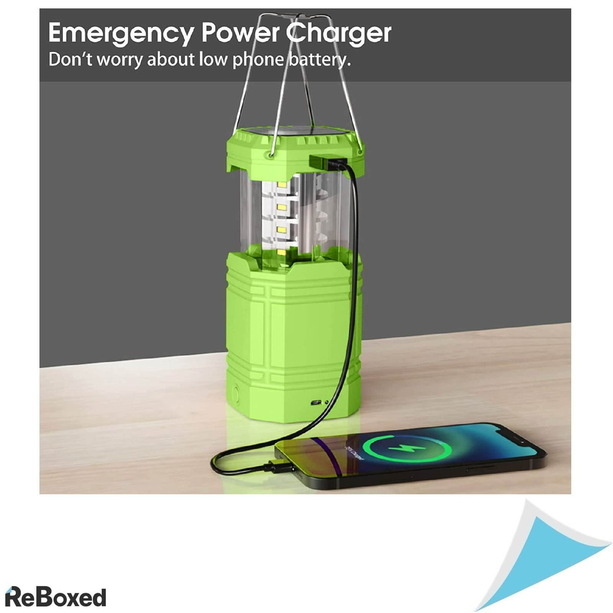 Lanterna Outdoor Solara Dinam USB Power Bank 3000mAh Luminoasa