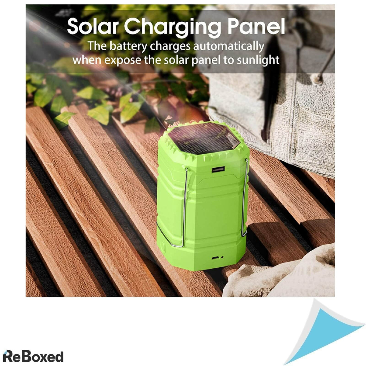 Lanterna Outdoor Solara Dinam USB Power Bank 3000mAh Luminoasa