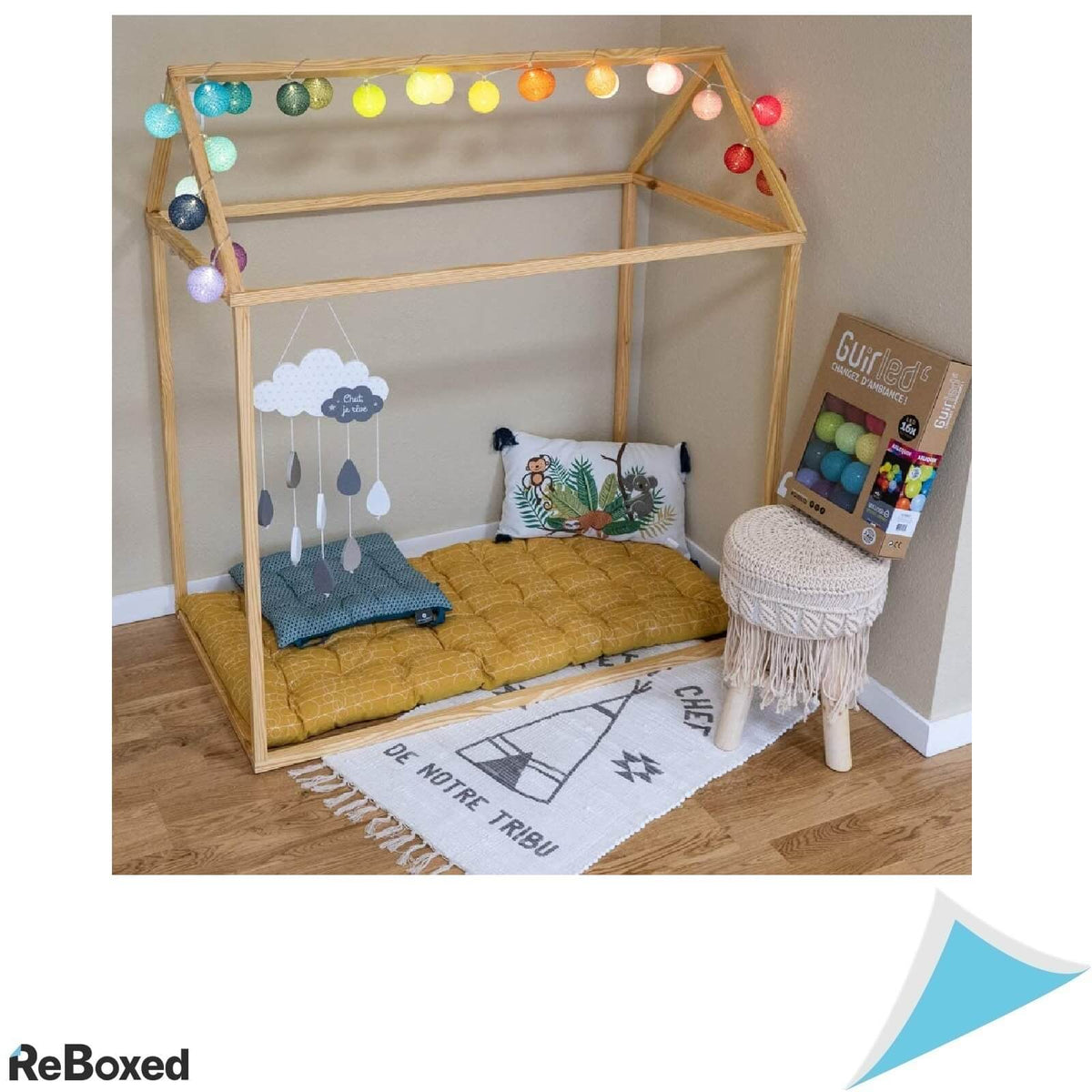 GuirLED Set 24 Bile 6cm Decorative Bumbac Interior 3.2m