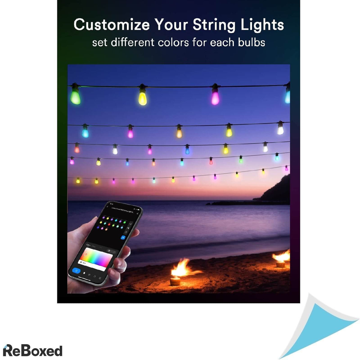 Lumary 30 Becuri LED RGBAi Smart Outdoor IP65 Alexa Siri Telecomanda