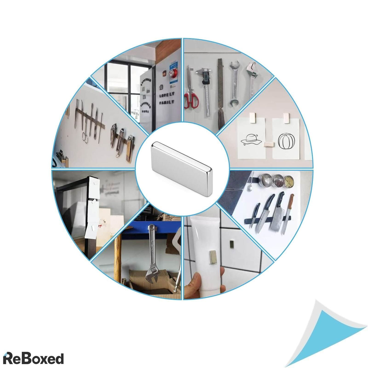 Set de 40 Magneti Neodymium 20x10x3mm Foarte Puternici N48