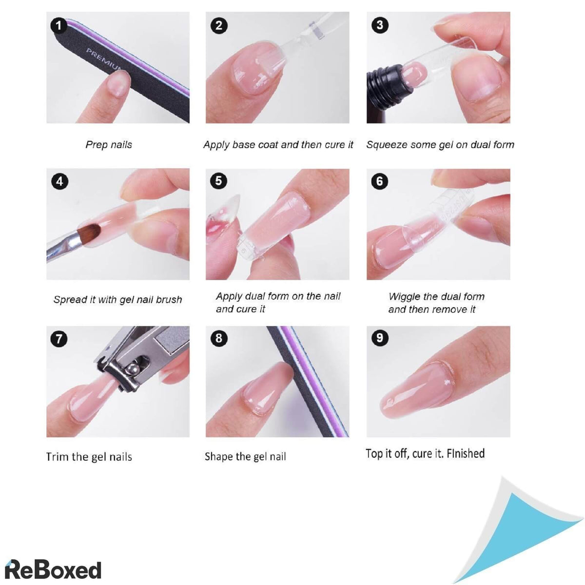 Makartt Gel Nail All-in-One Kit Set 6 Starter Kit Culori Inchise 15ml