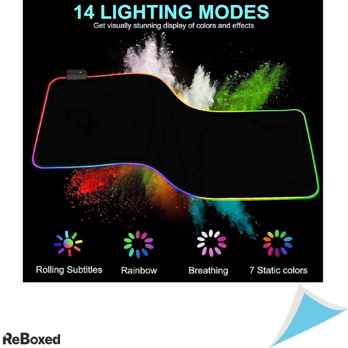 Mars Mouse Pad Gaming RGB USB Extra Large 800x300mm 14 moduri