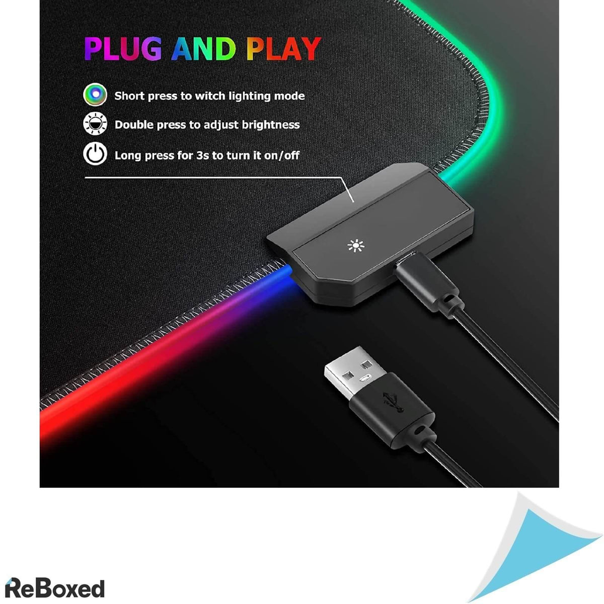 Mars Mouse Pad Gaming RGB USB Extra Large 800x300mm 14 moduri