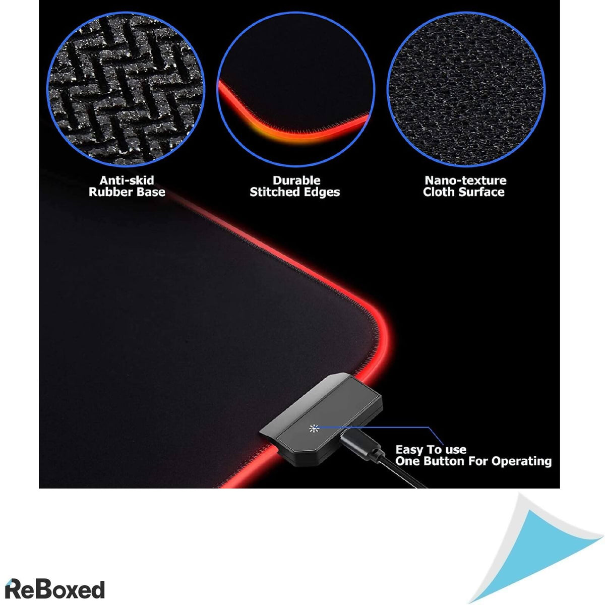 Mars Mouse Pad Gaming RGB USB Extra Large 800x300mm 14 moduri